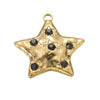 Wholesale Retro Stainless Steel Star Diamond Handmade Jewelry Accessories Pendant With Electroplating