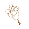 Wholesale Retro Stereo Koi Animal Zodiac Pattern Stainless Steel Pendant Necklace Accessories