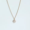 Wholesale Retro Style Geometric Natural Stone And Copper Electroplated Ochain Pendant Necklace For Unisex