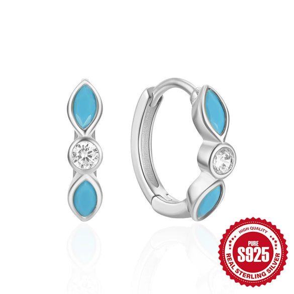 Wholesale Retro Style Geometric S925 Sterling Silver Earrings