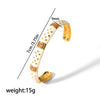 Wholesale Retro Style Oil Drop Stainless Steel Diamond Adjustable Bracelet For Women With Electroplating Design