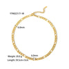 Wholesale Retro Style Stainless Steel And Titanium Steel Necklace And Bracelet With White Stone Inlay Geometric And Heart Pattern Zircon Treatment Snake Bone Chain Unisex