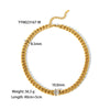 Wholesale Retro Style Stainless Steel And Titanium Steel Necklace And Bracelet With White Stone Inlay Geometric And Heart Pattern Zircon Treatment Snake Bone Chain Unisex
