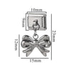 Wholesale Retro Style Stainless Steel Italian Module Bow Diy Spliced Bracelet With Electroplating Treatment