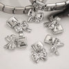 Wholesale Retro Style Stainless Steel Italian Module Bow Diy Spliced Bracelet With Electroplating Treatment