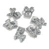 Wholesale Retro Style Stainless Steel Italian Module Bow Diy Spliced Bracelet With Electroplating Treatment