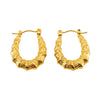 Wholesale Retro Style 316L Stainless Steel Ushape Women's Earrings 18K Gold Plated