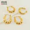 Wholesale Retro Style 316L Stainless Steel Ushape Women's Earrings 18K Gold Plated