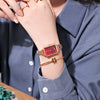 Wholesale Retro Temperament Ladies Casual Watches With Alloy Case And Strap Round Dial Mineral Reinforced Glass Mirror Pin Buckle And Onion Crown
