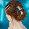 Wholesale Rhinestone Hair Accessories Simple Geometric Style Electroplated Claw Chain Oneword Hairpin Bridal Headband Side Clip