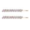 Wholesale Rhinestone Hair Accessories Simple Geometric Style Electroplated Claw Chain Oneword Hairpin Bridal Headband Side Clip
