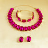 Wholesale Rhinestone Jewelry Geometric Fashion Set For Women