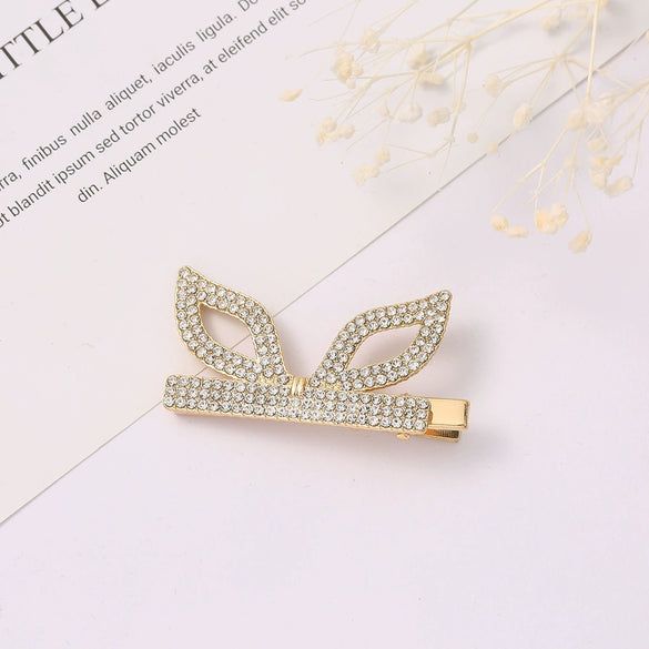 Wholesale Rhinestone Sweet Style Animal Design Diamond Hairpin Bangs Clip