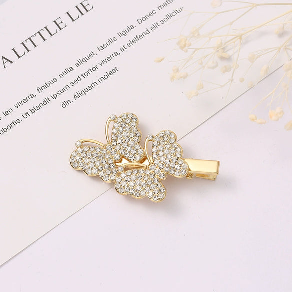 Wholesale Rhinestone Sweet Style Animal Design Diamond Hairpin Bangs Clip