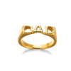 Wholesale Ring Alloy Retro Style Letter Pattern Electroplated Jewelry