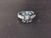 Wholesale Ring Alloy White Sapphire Zircon Rhombus Electroplated Unisex