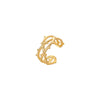 Wholesale Ring And Bracelet Elegant Style Titanium Steel Gold Plated Geometric And Leaves Heart Design