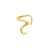 Wholesale Ring And Bracelet Elegant Style Titanium Steel Gold Plated Geometric And Leaves Heart Design