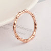 Wholesale Ring Bamboo Style Titanium Steel Rhombus 18K Gold Plated Jewelry