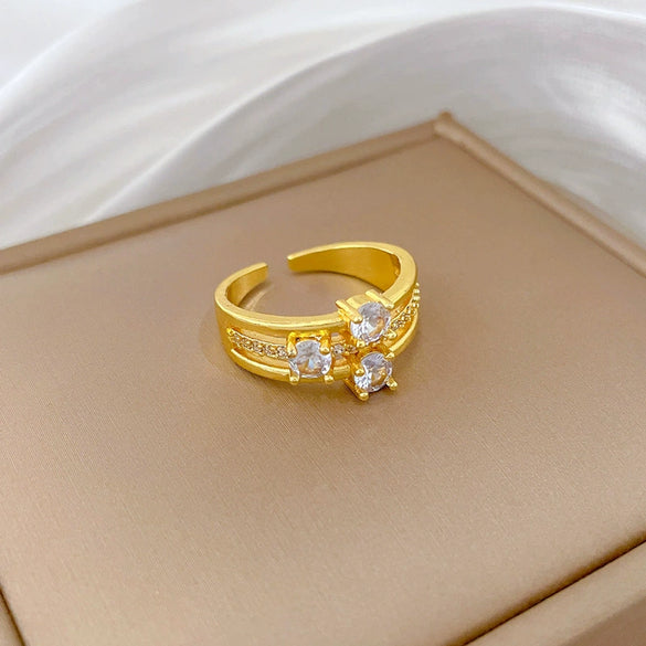 Wholesale Ring Brass The Crown Cartoon Style Electroplated