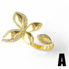 Wholesale Ring Butterfly Cross Geometric Copper Gold Plated For Women