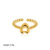 Wholesale Ring Copper Electroplated English Letter Jewelry