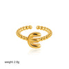 Wholesale Ring Copper Electroplated English Letter Jewelry