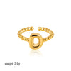 Wholesale Ring Copper Electroplated English Letter Jewelry