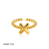 Wholesale Ring Copper Electroplated English Letter Jewelry