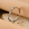 Wholesale Ring Copper Electroplated Geometric Heart Shape Serrated Love Open Ring Unisex Retro Creative