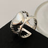Wholesale Ring Copper Electroplated Geometric Heart Shape Serrated Love Open Ring Unisex Retro Creative