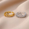 Wholesale Ring Copper Electroplated Geometric Heart Shaped Unisex Cold Style Light Luxury
