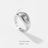 Wholesale Ring Copper Electroplated Platinum 18K Gold Water Drop Microinlaid Zircon Fashion Geometric Style