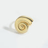 Wholesale Ring Copper Electroplated Retro Glossy Spiral Conch Animal Zodiac Shape Unisex
