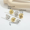 Wholesale Ring Copper Electroplated Retro Glossy Spiral Conch Animal Zodiac Shape Unisex