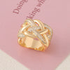 Wholesale Ring Copper Exaggerated Geometric Electroplating Unisex