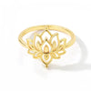 Wholesale Ring Copper Flower Geometric Electroplated Retro Highend Style For Men And Women