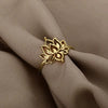 Wholesale Ring Copper Flower Geometric Electroplated Retro Highend Style For Men And Women