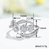 Wholesale Ring Copper Flower Zircon Design