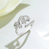 Wholesale Ring Copper Flower Zircon Design