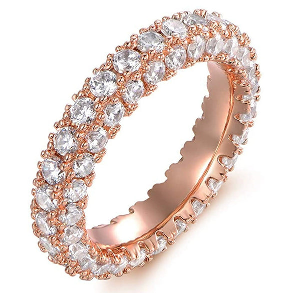 Wholesale Ring Copper Geometric Electroplating Design For Women