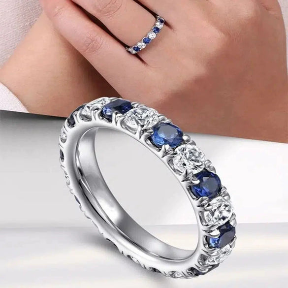 Wholesale Ring Copper Geometric Inlaid Zircon For Men And Couples