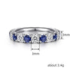 Wholesale Ring Copper Geometric Inlaid Zircon For Men And Couples