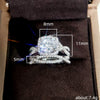 Wholesale Ring Copper Geometric Inlaid Zircon Fresh Style For Women And Couple