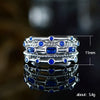 Wholesale Ring Copper Geometric Inlaid Zircon Unisex