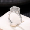 Wholesale Ring Copper Geometric Inlaid Zircon Women's Unisex