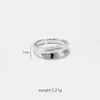Wholesale Ring Copper Geometric Irregular Electroplated Platinum 18K Gold Light Luxury Style For Women