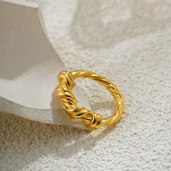 Wholesale Ring Copper Geometric Light Luxury Style Electroplating