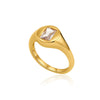 Wholesale Ring Copper Geometric Light Luxury Style Electroplating