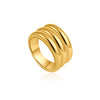 Wholesale Ring Copper Geometric Light Luxury Style Electroplating
